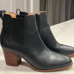 Madewell Regan Leather Ankle Boots
